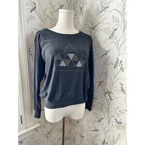 Bunkers Vintage Womens Kcmo Sweatshirt Gray Size M Crop Over Size